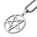 Personality Retro Five-pointed Star Charms Trendy Men's Titanium Steel Stainless Steel Jewelry Necklace Pendants